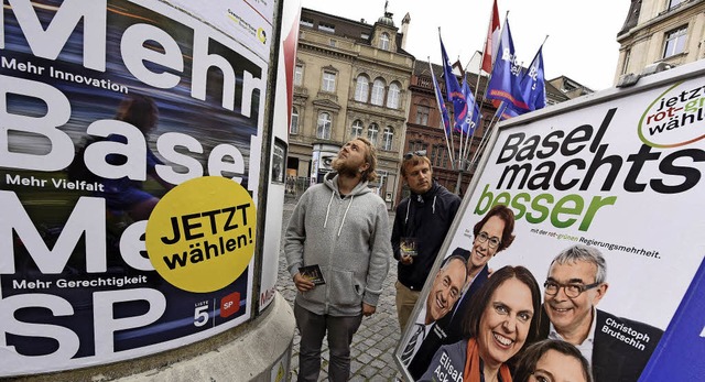 &#8222;Mehr&#8220; oder &#8222;besser&...raenwahlkampf im Kanton  Basel-Stadt   | Foto: Juri Junkov
