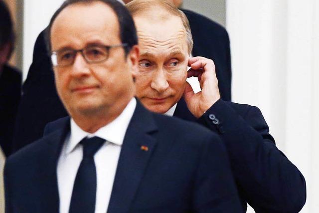 Putin sagt Paris-Reise wegen Streits um Syrienkonflikt ab