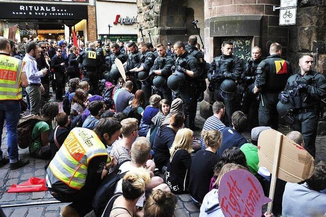 Protestzug der Piusbrder: Geldstrafe fr Blockierer