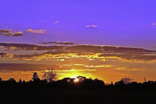 Sonnenuntergang in der Region