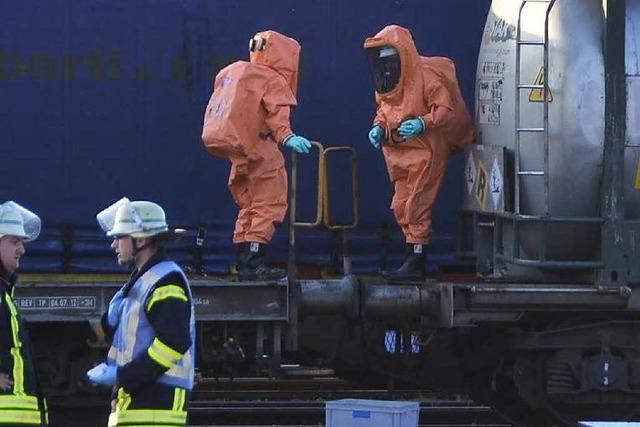 Gefahrguteinsatz am Bahnhof wegen mglichen Schadstoffes