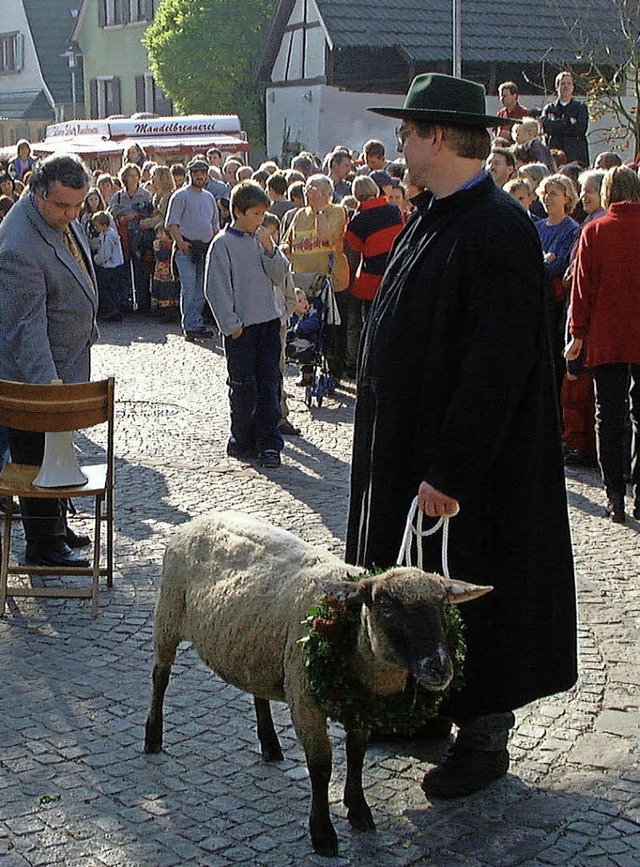 Hammellauf mit Schfer Karl-Heinz Schneider.  | Foto: Aribert Rssel