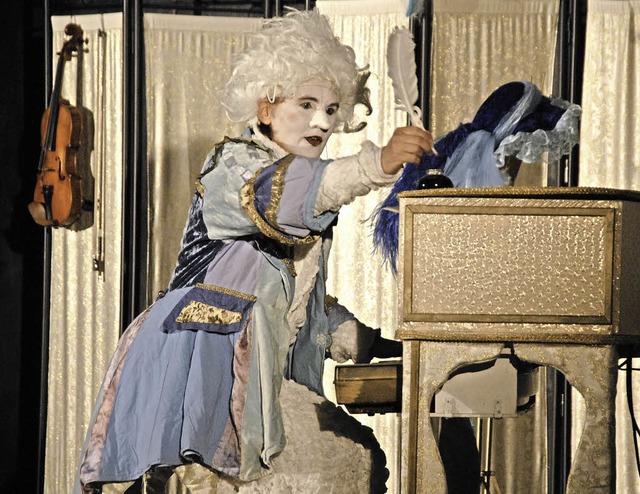 Beatrice Hutter spielte fr die Kinder Mozart.   | Foto: Leony Stabla