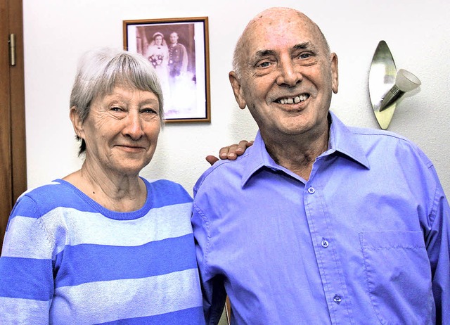 Renate und Klaus Metzger feierten im Winzerort Burkheim ihre goldene Hochzeit.  | Foto: Herbert Trogus