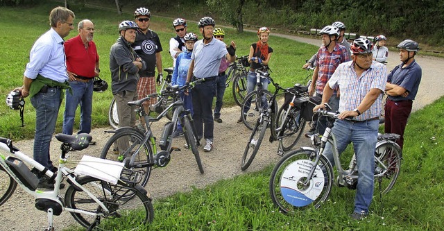 uf einer Radtour testeten Stadtrte un...nk das Radwegenetz Waldshut-Tiengens.   | Foto: Stadt Waldshut-Tiengen