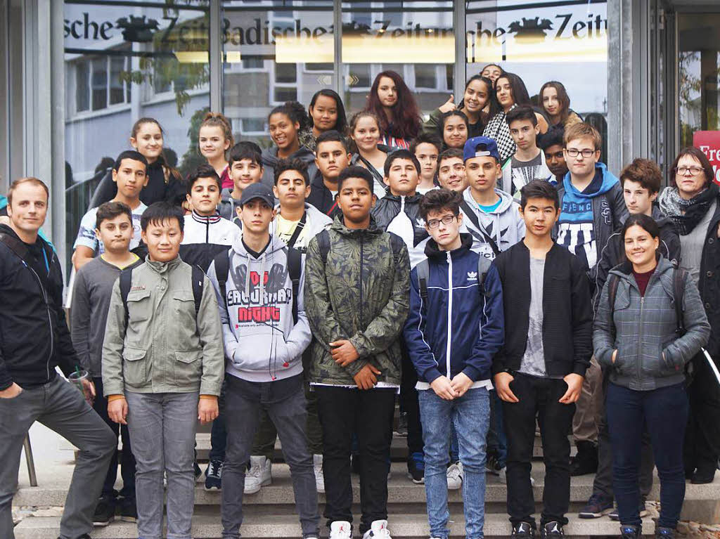 Klasse 8 der Fritz-Boehle-Grund-und-Werkrealschule, Emmendingen
