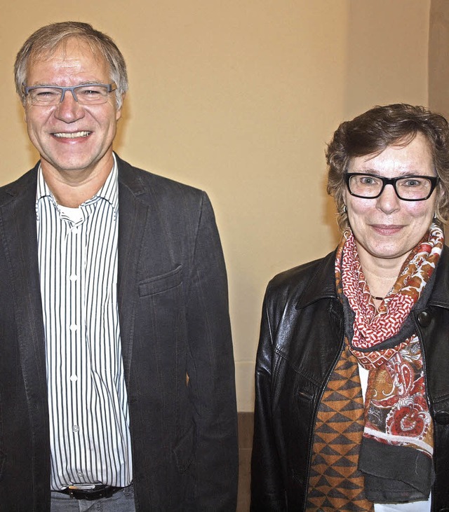 Gnter Bekemeier und Sigrid Buchholz w...neue Kirchengemeinderte vorgestellt.   | Foto: Michael Haberer