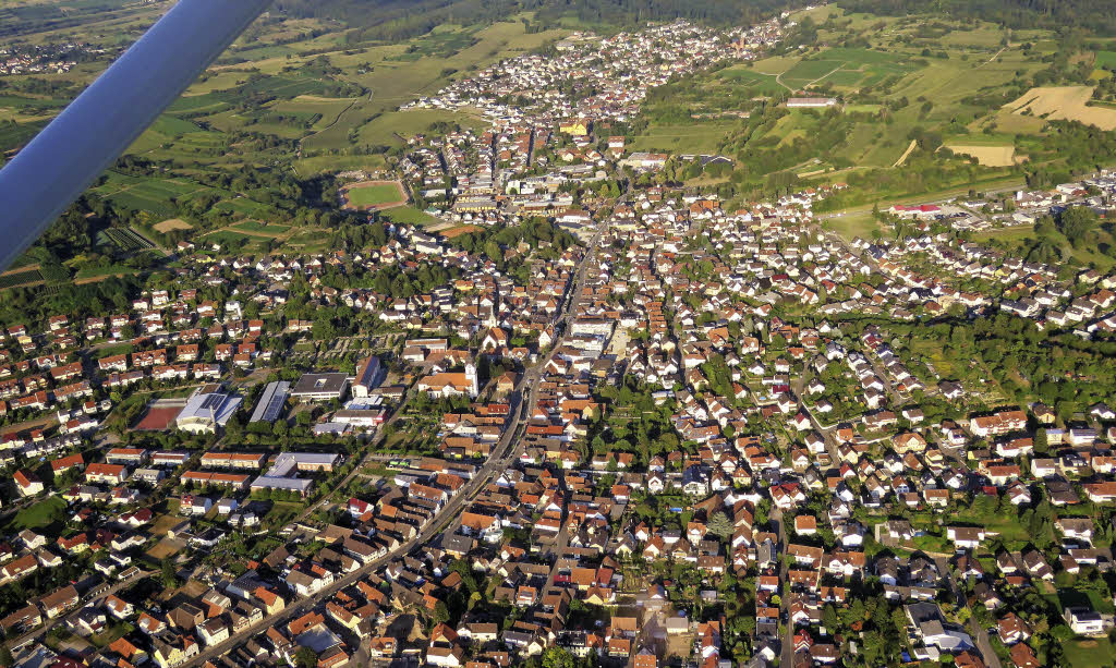 Friesenheim und Oberweier von oben Friesenheim Badische Zeitung
