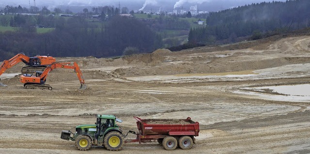 Der A-98-Bau nach Osten geht weiter, aber ohne einen Lkw-Stauraum bei Minseln.  | Foto: Archiv: Ingrid Bhm-Jacob