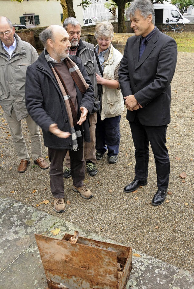 Kritik an der  &#8222;geheimen&#8220; ...ing  mit Brgermeister Gunther Braun.   | Foto: Bergmann