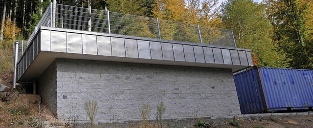Die Gemeinde Steinen hat die  Wasserve...igt den neuen Hochbehlter von Hofen.   | Foto: Robert Bergmann