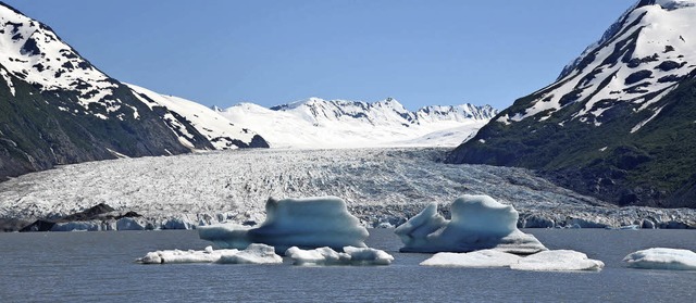 Der sogenannte Portage Glacier im Chug...erwrmung und den rasanten Klimawandel  | Foto: Sofia Conraths