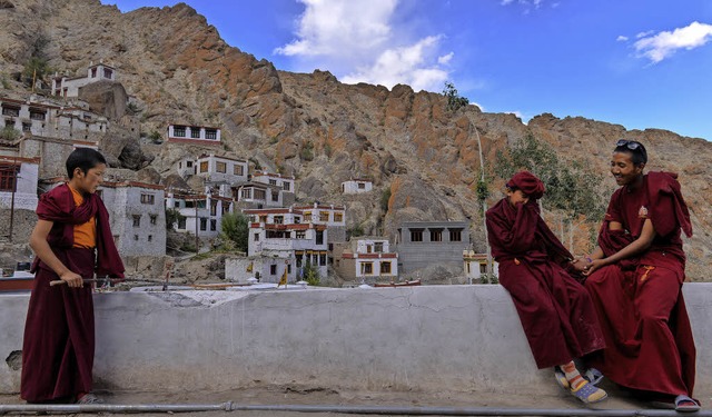 Trocken ist es in Ladakh im Norden Ind...ocken &#8211; wegen der Erderwrmung.   | Foto: afp