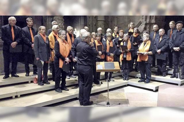 Kirchenchor beeindruckt im Freiburger Mnster