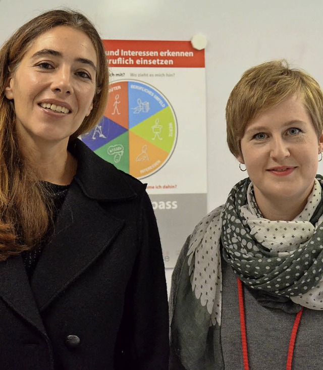 Sabine Pitsch (links) und Anna Meiner  stehen mit Rat zur Seite.  | Foto: Gabriele Hennicke