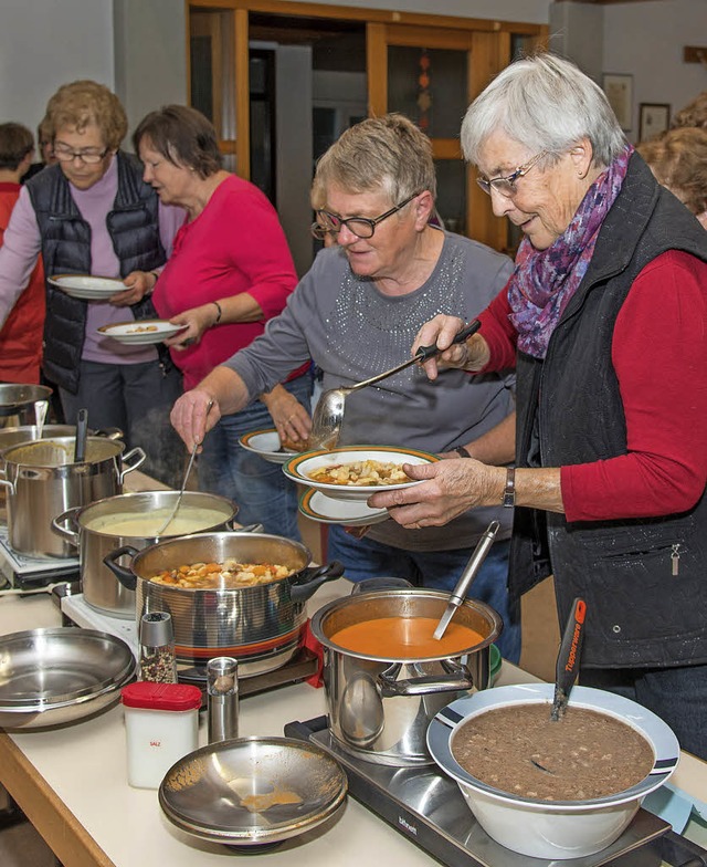 Da konnte wieder aus vollen Tpfen geschpft werden.   | Foto: Olaf Michel