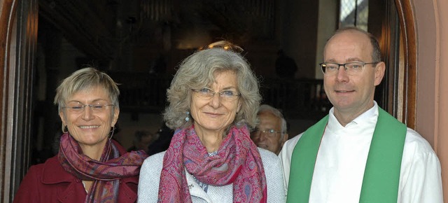 Die evangelische Gemeinde in Efringen-... Bachmann und Pfarrer Steffen Mahler.   | Foto: OUNAS-KRUSEL