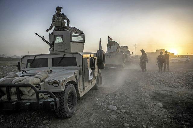 Irakische Soldaten rcken immer weiter nach Mossul vor