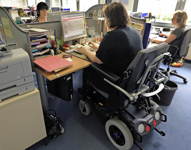 Mit Handicap arbeiten &#8211; das geht!   | Foto: dpa