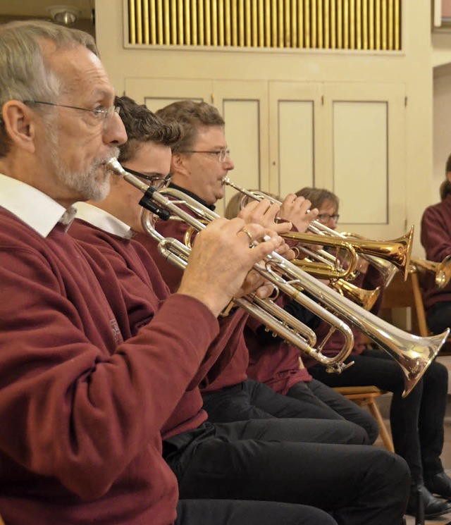 Der Posaunenchor beim Konzert  &#8211;...ld in der Denzlinger St.-Georg-Kirche   | Foto: Stella Kaltenbach