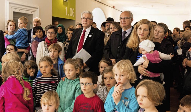 Gespannt warteten die Kindergartenkind...s Kreativwettbewerbs im Elztalmuseum.   | Foto: Gabriele Zahn