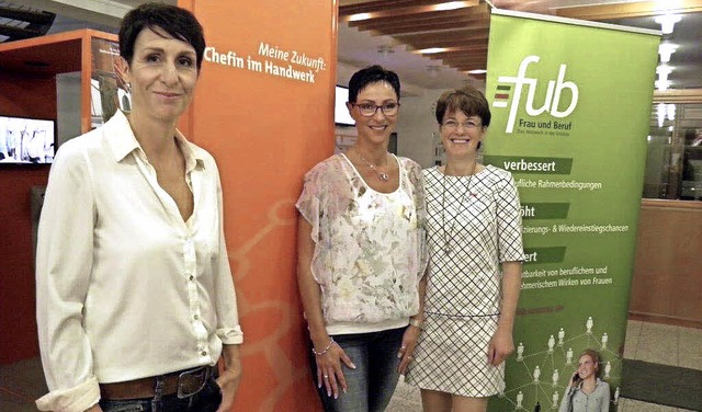 Handwerks-Chefinnen aus berzeugung (v...Hartmann und  Christiane Hollnberger.   | Foto: GewerbeAkademi