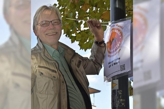 Orangener Punkt in Gundelfingen