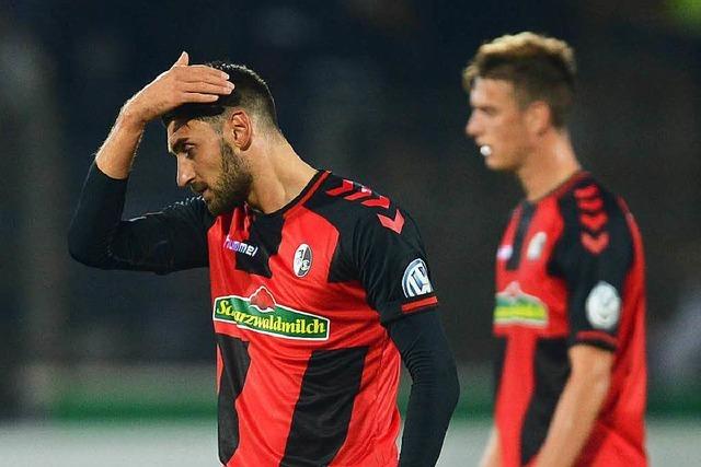 SC Freiburg verliert gegen Sandhausen 6:7 nach Elfmeterschießen