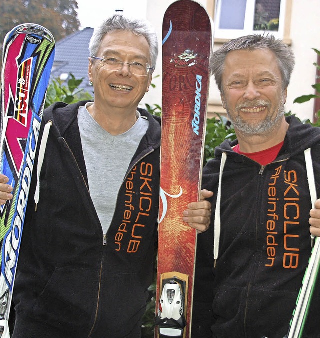 Freuen sich aufs Jubilum des Skiclubs...nks) und Skischulleiter Thomas Schacht  | Foto: Petra Wunderle