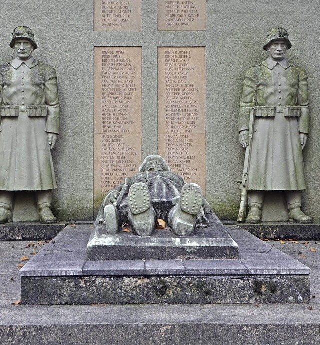 Das Kriegerdenkmal in Kollnau.  | Foto: Bernd Fackler