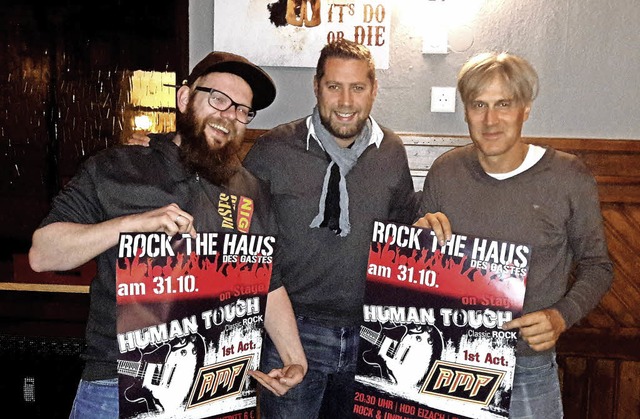 Rock the Haus: Christoph Lehnert (Band... Disch (Band Human Touch, von links).   | Foto: Privat