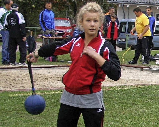 Erfreulich viele junge Starter und Sta...aften im Schleuderball nach Hsingen.   | Foto: Lacher