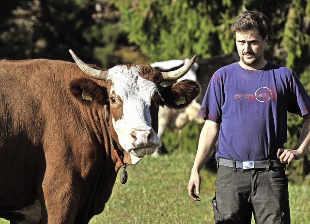 Erntetechnisch kein schlechtes Jahr &#...rt Friedrich Bndert aus Wittlekofen.   | Foto: Wolfgang Scheu