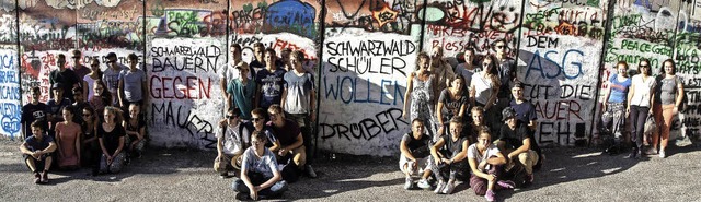 Die Schler des Gundelfinger Gymnasium...Sprchen zum Ausdruck bringen wollen.   | Foto: Privat