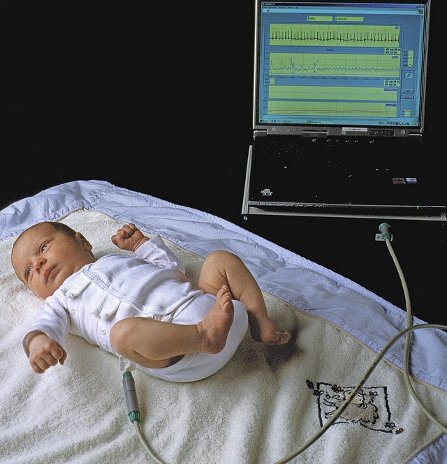 Der neue  Babybody misst Herzschlag, Atmung und Krpertemperatur.   | Foto: Textilindustrie