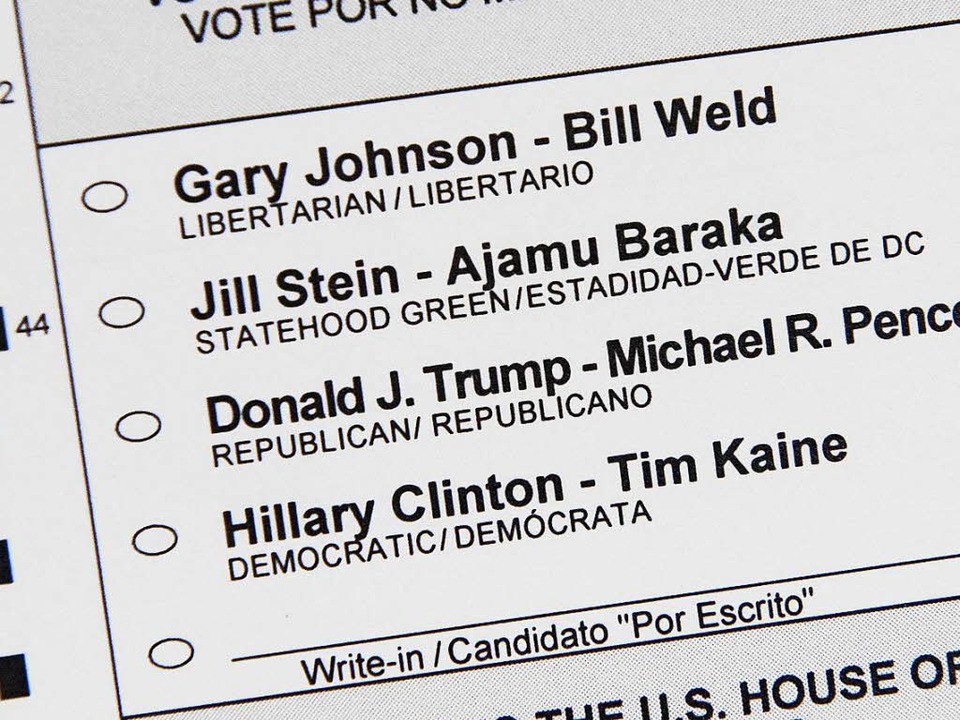 Am Dienstag, 8. November stimmen US-Bü... erste &#8222;Madame President&#8220;?  | Foto: AFP