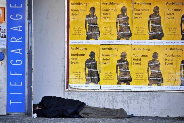 In der Innenstadt bernachten deutlich weniger Obdachlose (Archivbild).  | Foto: Ingo Schneider