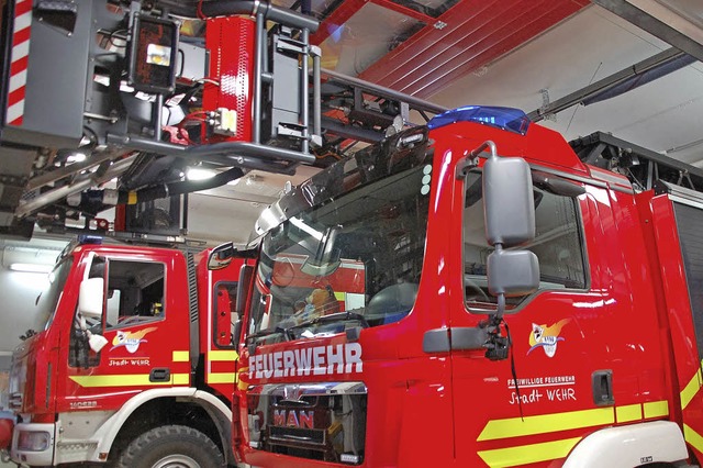 Die neue Drehleiter der Feuerwehr  | Foto: Hildegard Siebold