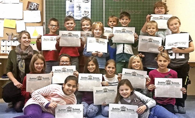 Die Grundschule Feldberg beteiligt sic...ssantes rund um die Badische Zeitung.   | Foto: Tina Httich