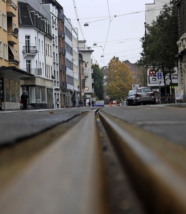 Die neuen Gleise liegen.   | Foto: BVB