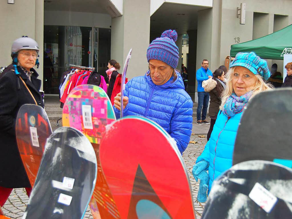 Viele Besucher deckten sich fr die kommende Saison ein