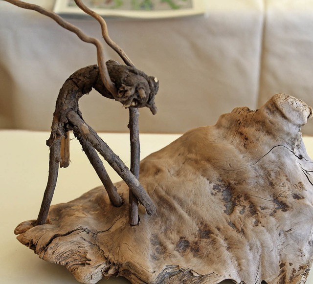 Fundstckskulptur von Sigrun Schwab.  | Foto: Erich Krieger
