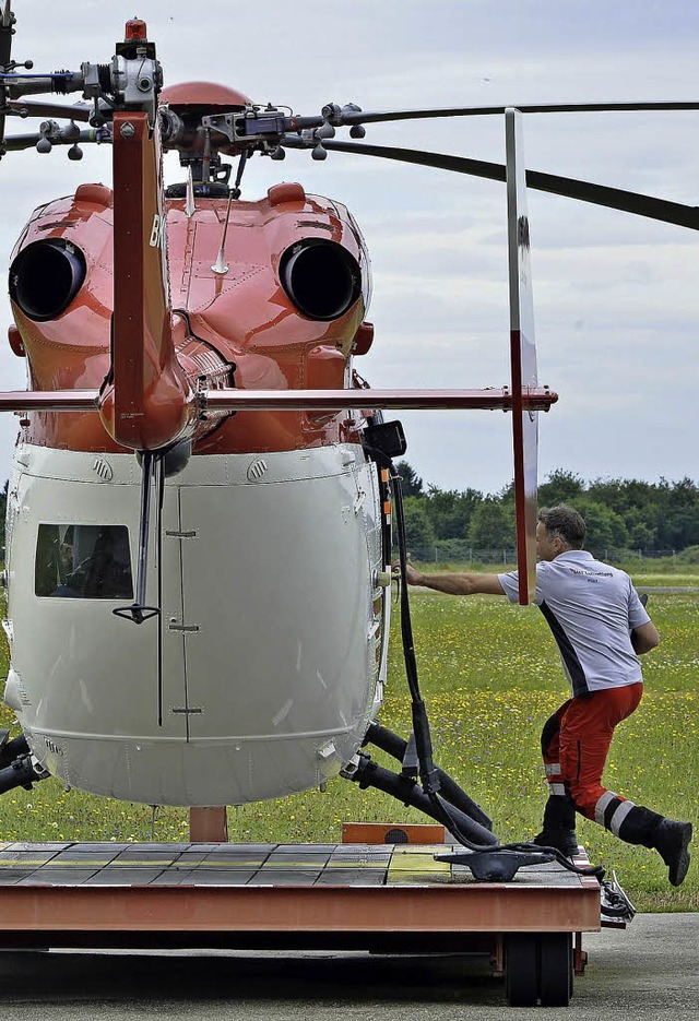 Viele Notflle kommen per Hubschrauber.   | Foto: Michael Bamberger
