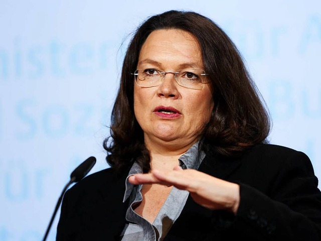 Andrea Nahles   | Foto: dpa