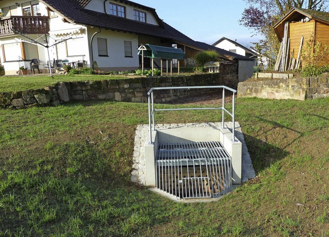 Einlaufbauwerk zur knftigen Regenwasserableitung   | Foto: Stadt