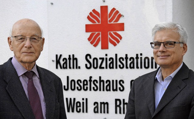 Vorsitzender Hermann Flensberg (links) und Geschftsfhrer Erich Schwr   | Foto: Lauber