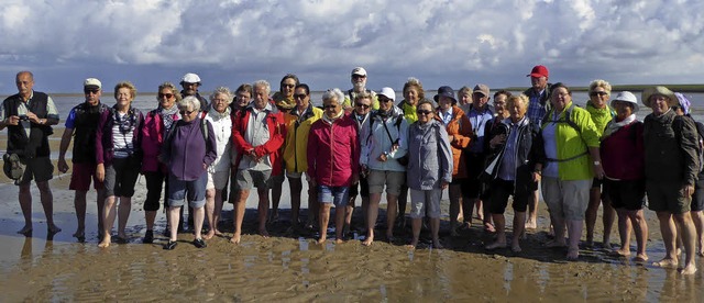 Waldkircher Kandelstrmer unterwegs im flachen Wattenmeer   | Foto: Edwin Dreher