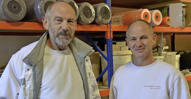 Seit drei Jahren arbeitet Edmund Bunzel (links) fr Thomas Schneider.  | Foto: Horatio Gollin