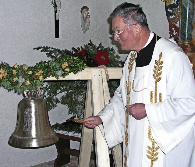 Vor mehr als zehn Jahren  schlug Geist... neue Glocke in der Cyriakkapelle an.   | Foto: ROSWITHA KLAIBER
