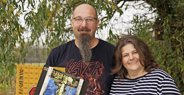 Susanne und Andreas Hempel sammeln selbst LPs.   | Foto: ehmann/grabherr